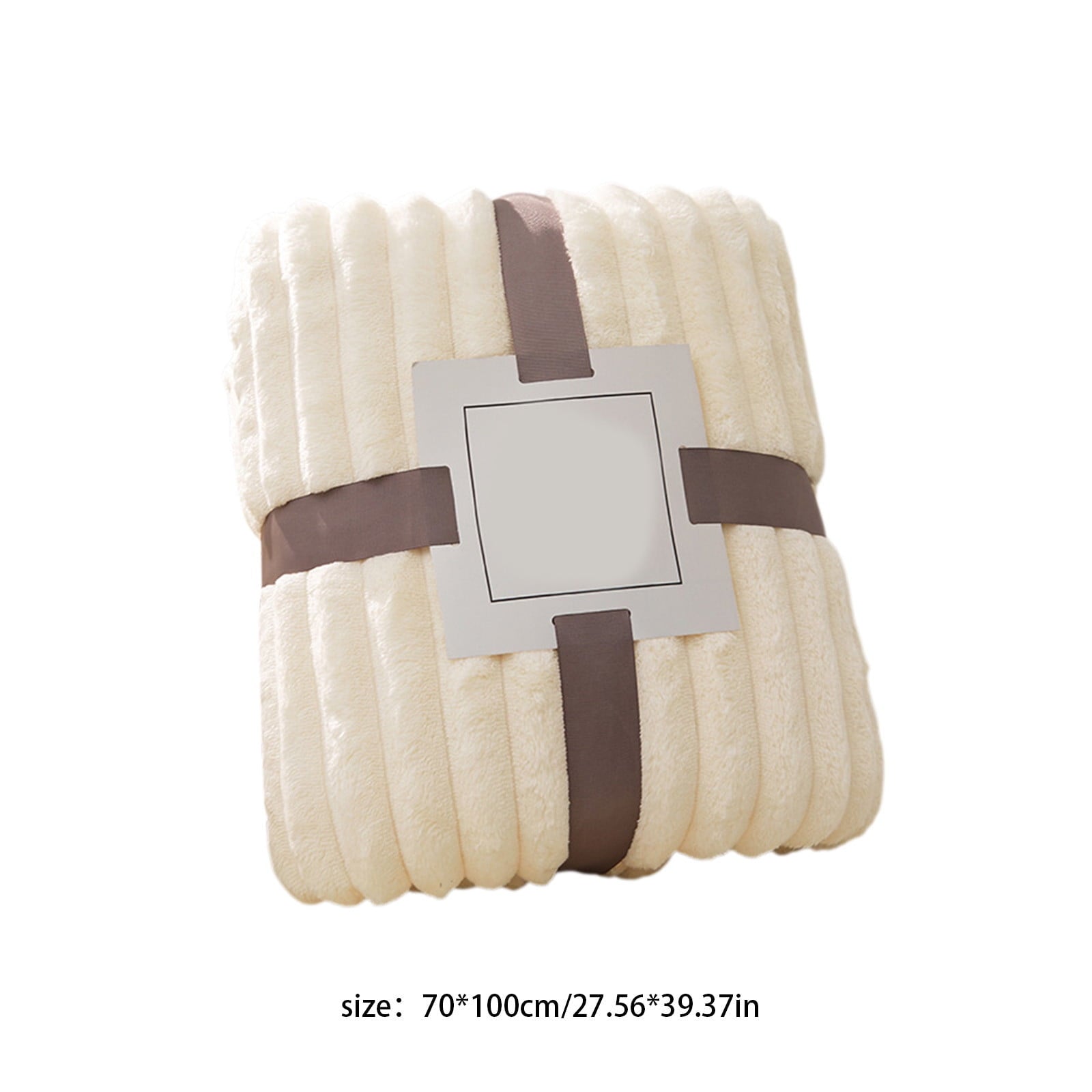 Fleece Throw Blanket, Extra Soft Lightweight Blanket with Strip, Plush Fuzzy Cozy Blankets and Throws for Couch, Bed, Sofa Cozy, Warm and Breathable